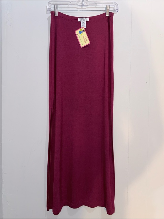 Elisabetta Rogiani Dresses & Skirts - 🎉Host Pick🎉 Elisabetta Rogiani Burgundy Couture Slit Maxi Skirt M EUC